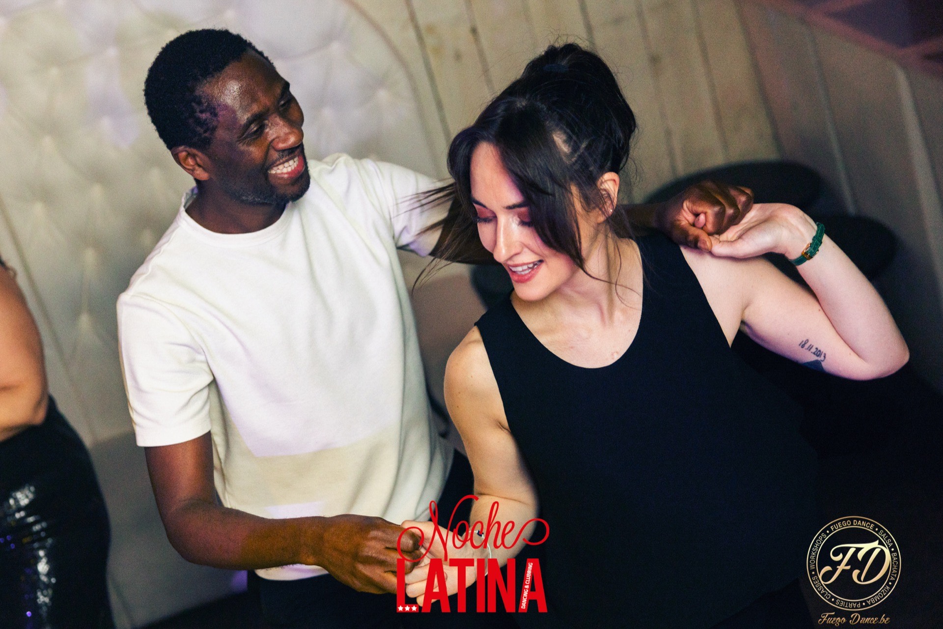 Couple dancing bachata